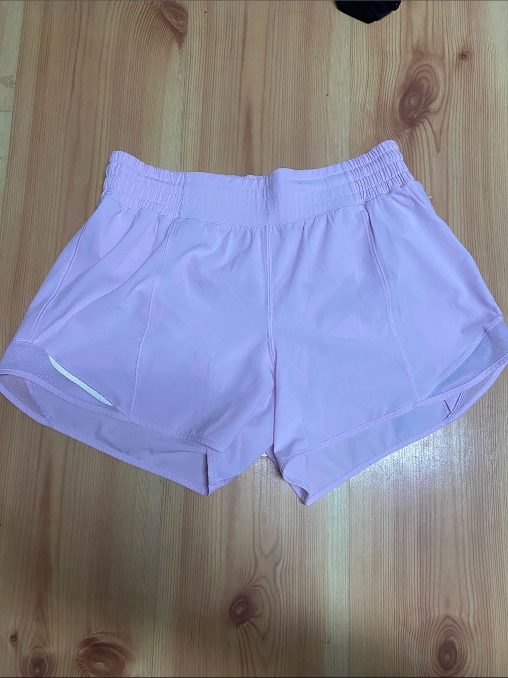 Light Pink Lululemon Hotty Hot Shorts size 8 4” inseam